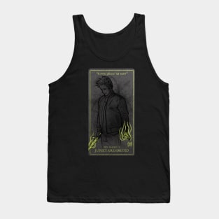 Colin McCool Junkyard Druid Playing Card Design Tank Top